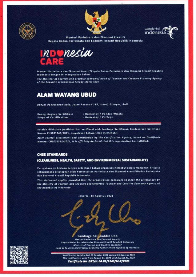 Alam Wayang Ubud - Chse Certified Zewnętrze zdjęcie